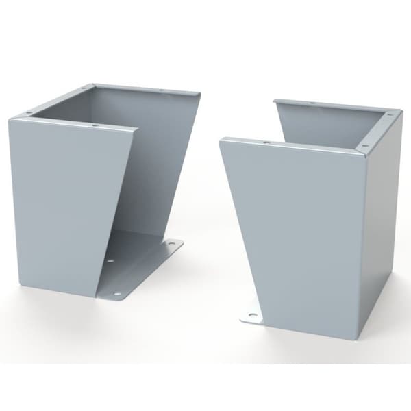 Floor Stand Kit, 12 in. H x 12 in. W x 9.12 in. L, Carbon Steel, 1 PR